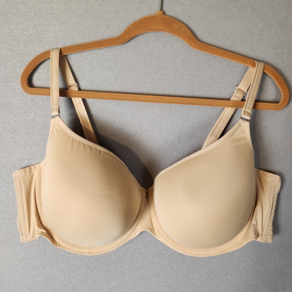 Curvy Couture Tulip Smooth Bra Size 46DD Nude 1274 Underwire